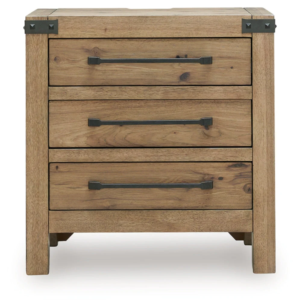Ridgester Three Drawer Night Stand - Image 4
