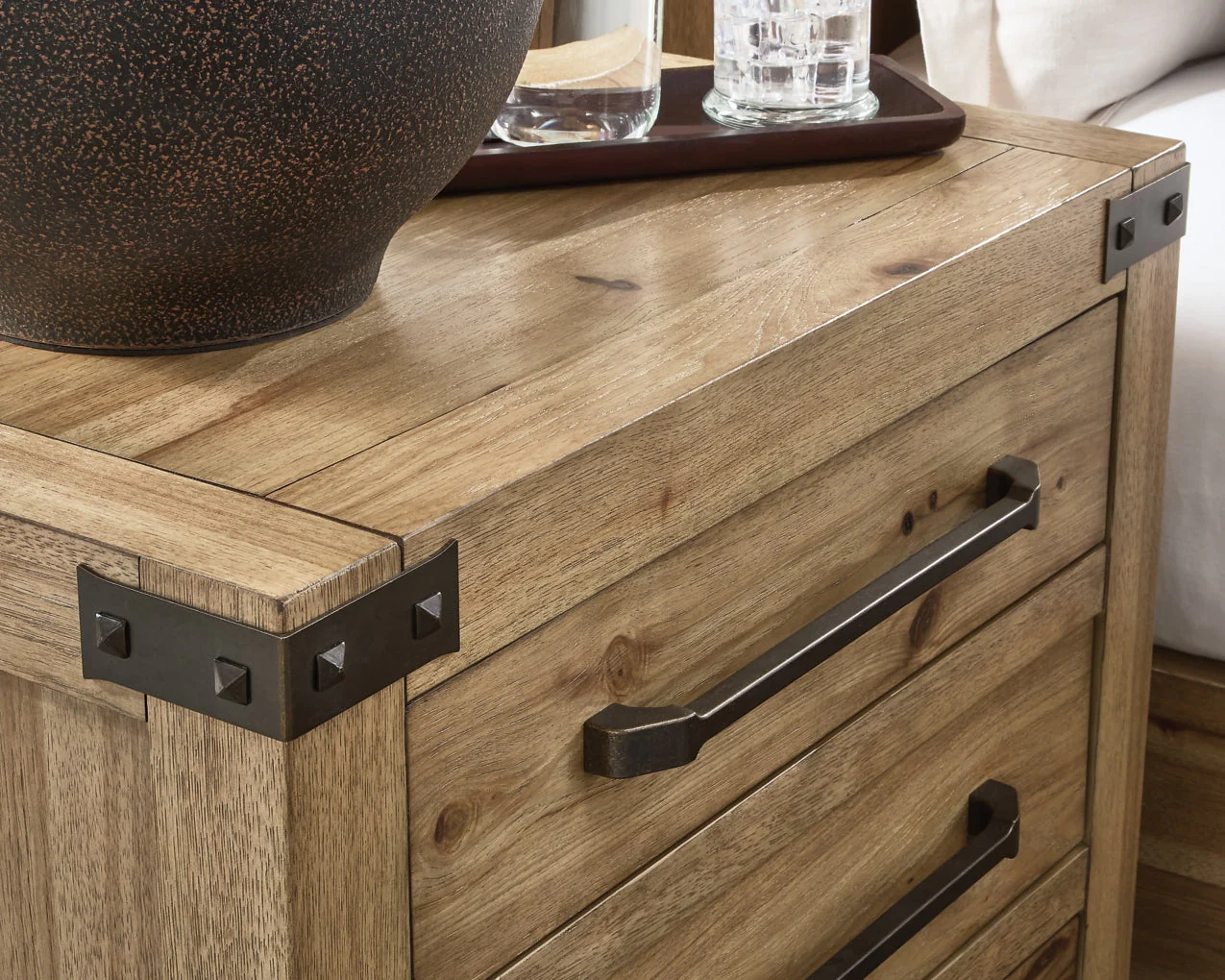 Ridgester Three Drawer Night Stand - Image 7