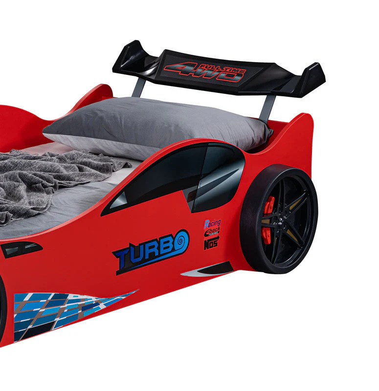 Roadstar Red Car Bed - Image 4