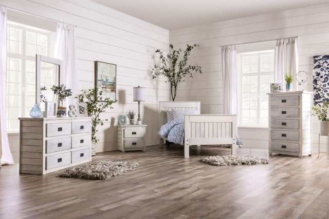 Rockwall Weathered White Queen Bed - Image 3
