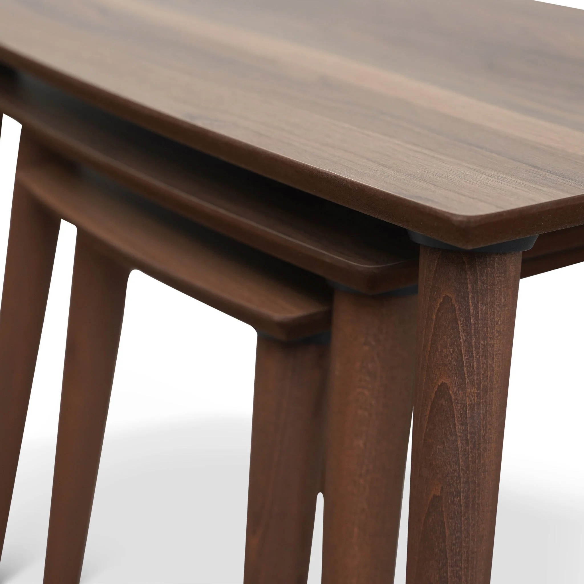 Ronald MDF Nesting Accent Tables In Walnut (Set Of 3) - Image 3