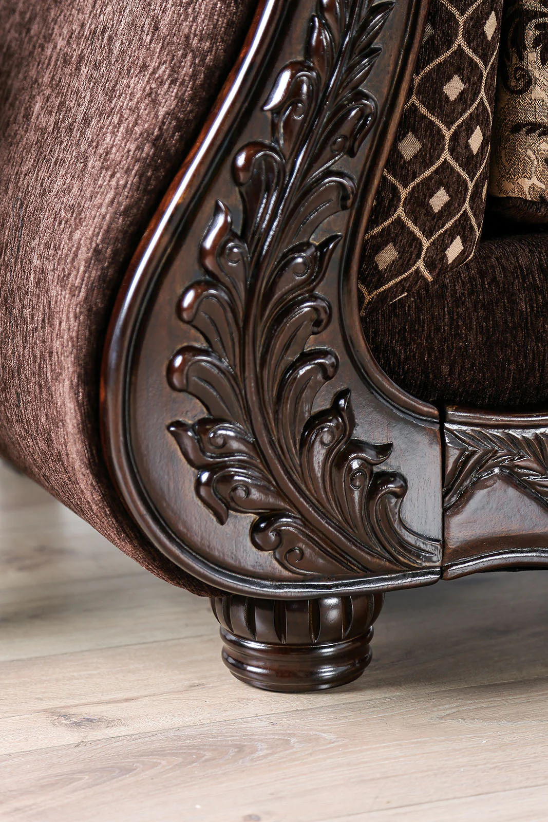Ronja Dark Brown Loveseat - Image 2