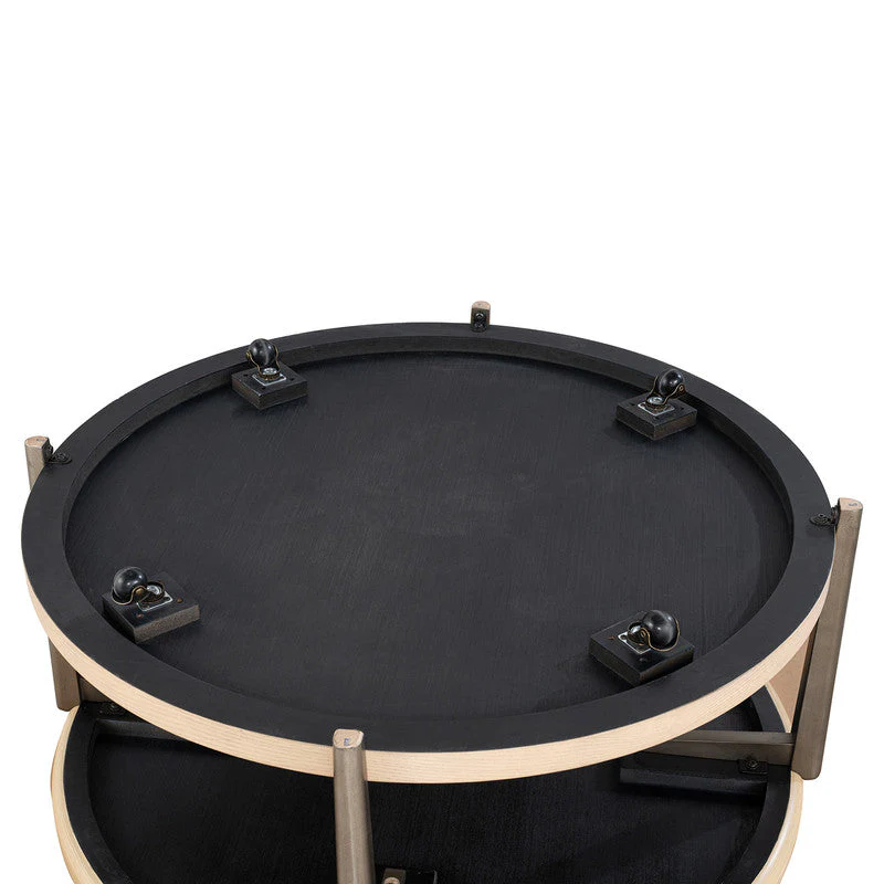 Roros Natural Round Cocktail Table - Image 4