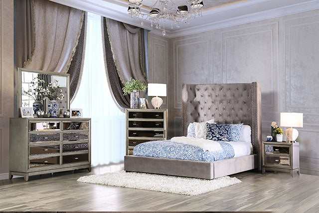Rosabelle Gray Queen Bed - Image 2