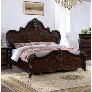 Roselli Dark Cherry 5 Pc. Queen Bedroom Set w/ 2NS - Image 2