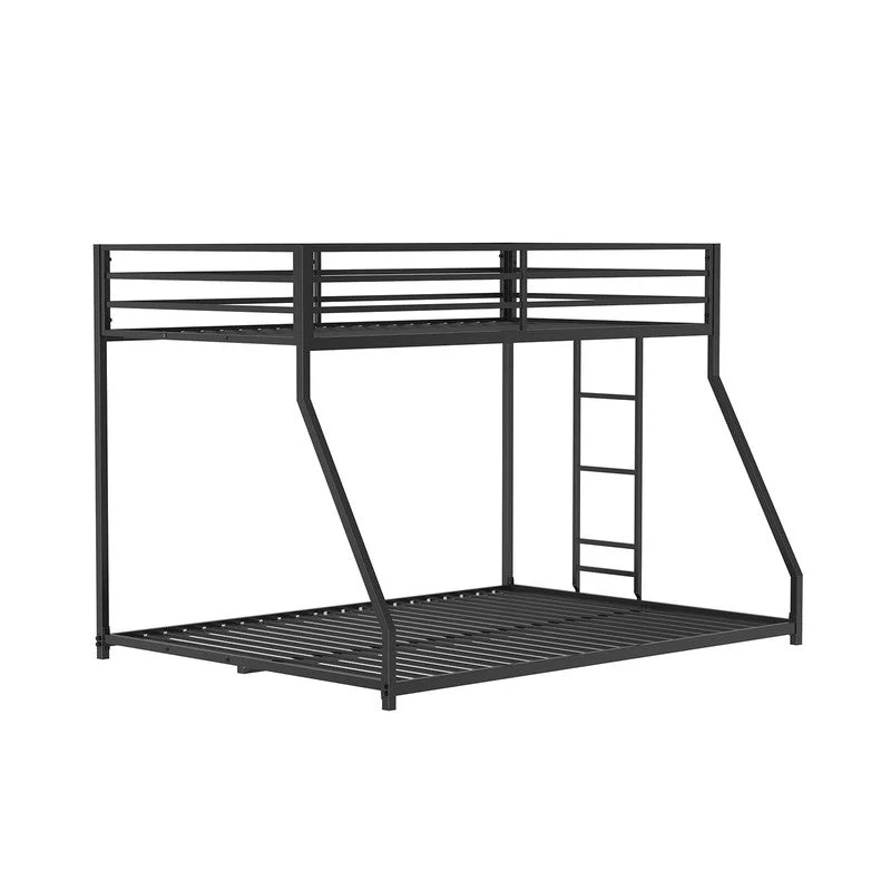 Rothwell Matte Black Twin/Full Metal Bunk Bed - Image 2