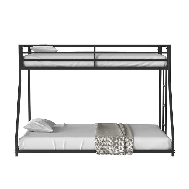 Rothwell Matte Black Twin/Full Metal Bunk Bed - Image 5