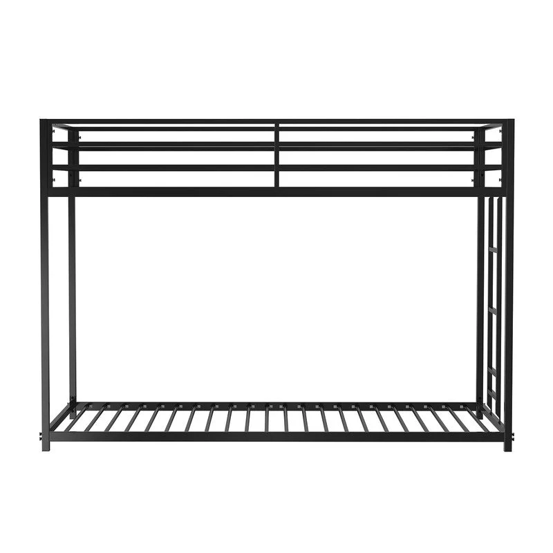 Rothwell Matte Black Twin/Twin Metal Bunk Bed - Image 4