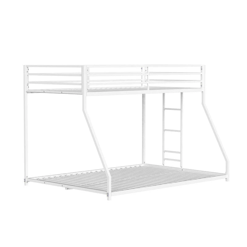 Rothwell Matte White Twin/Full Metal Bunk Bed - Image 2