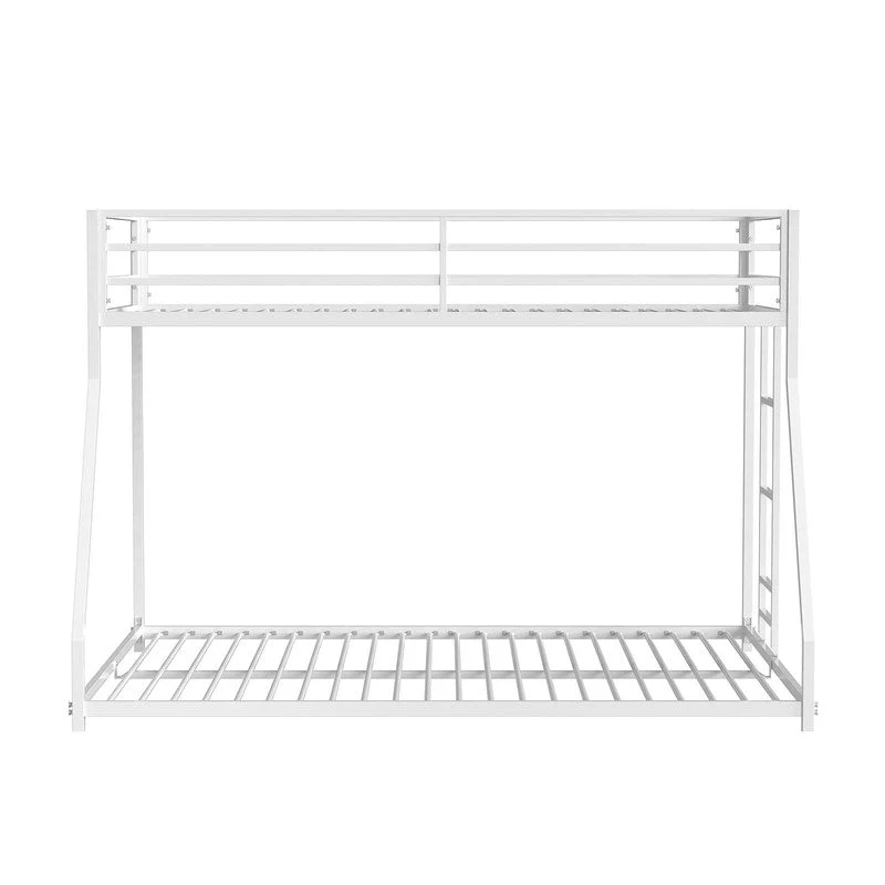 Rothwell Matte White Twin/Full Metal Bunk Bed - Image 4