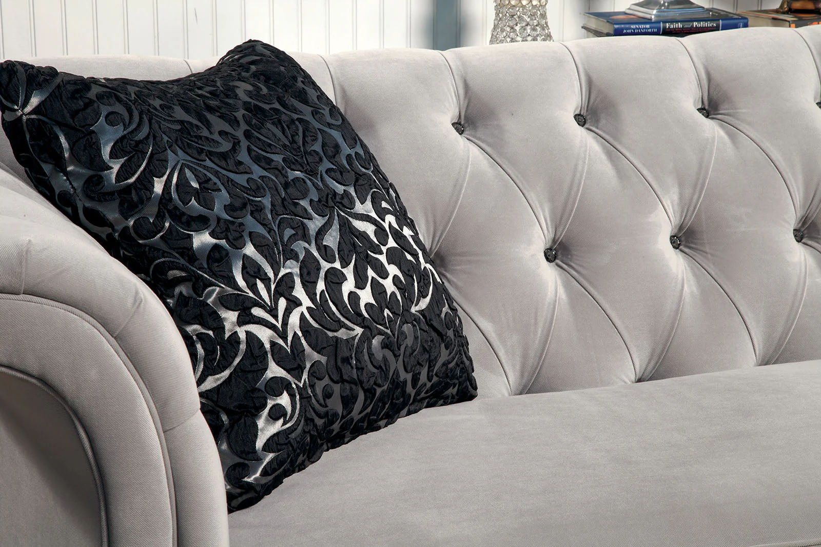 Rotterdam Warm Gray/Black/Silver Sectional - Image 2