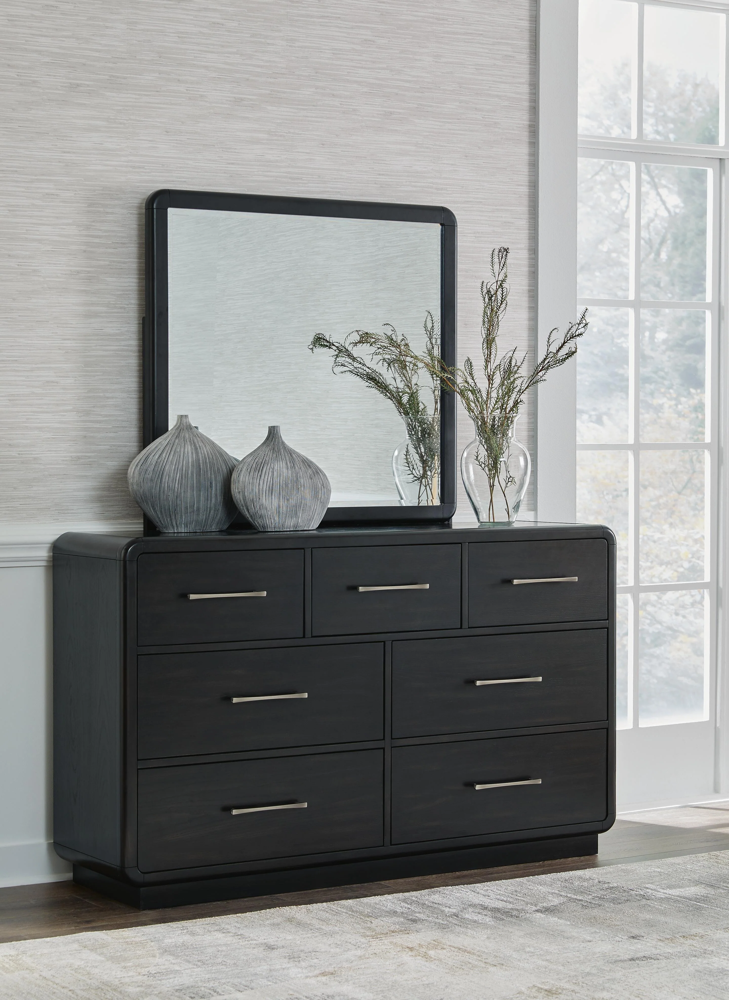 Rowanbeck Upholstered Panel Bed Bedroom Set - Image 23