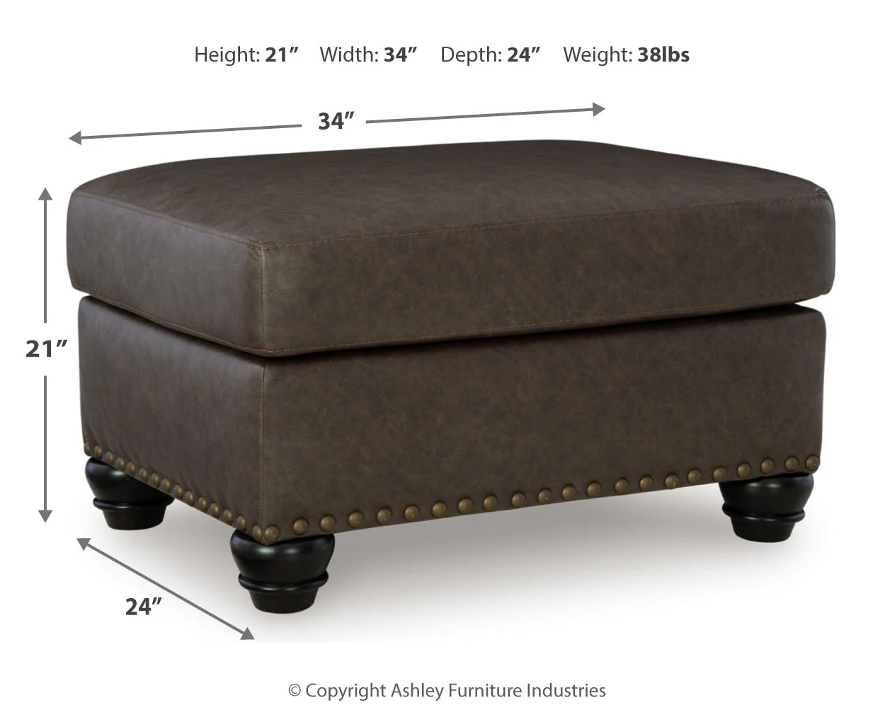 Roxmere Chair and Ottoman - Image 4