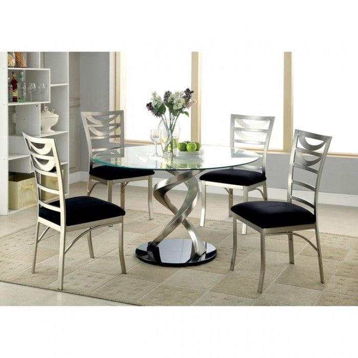 Roxo Silver & Black Side Chair (Set of 2) - Image 3