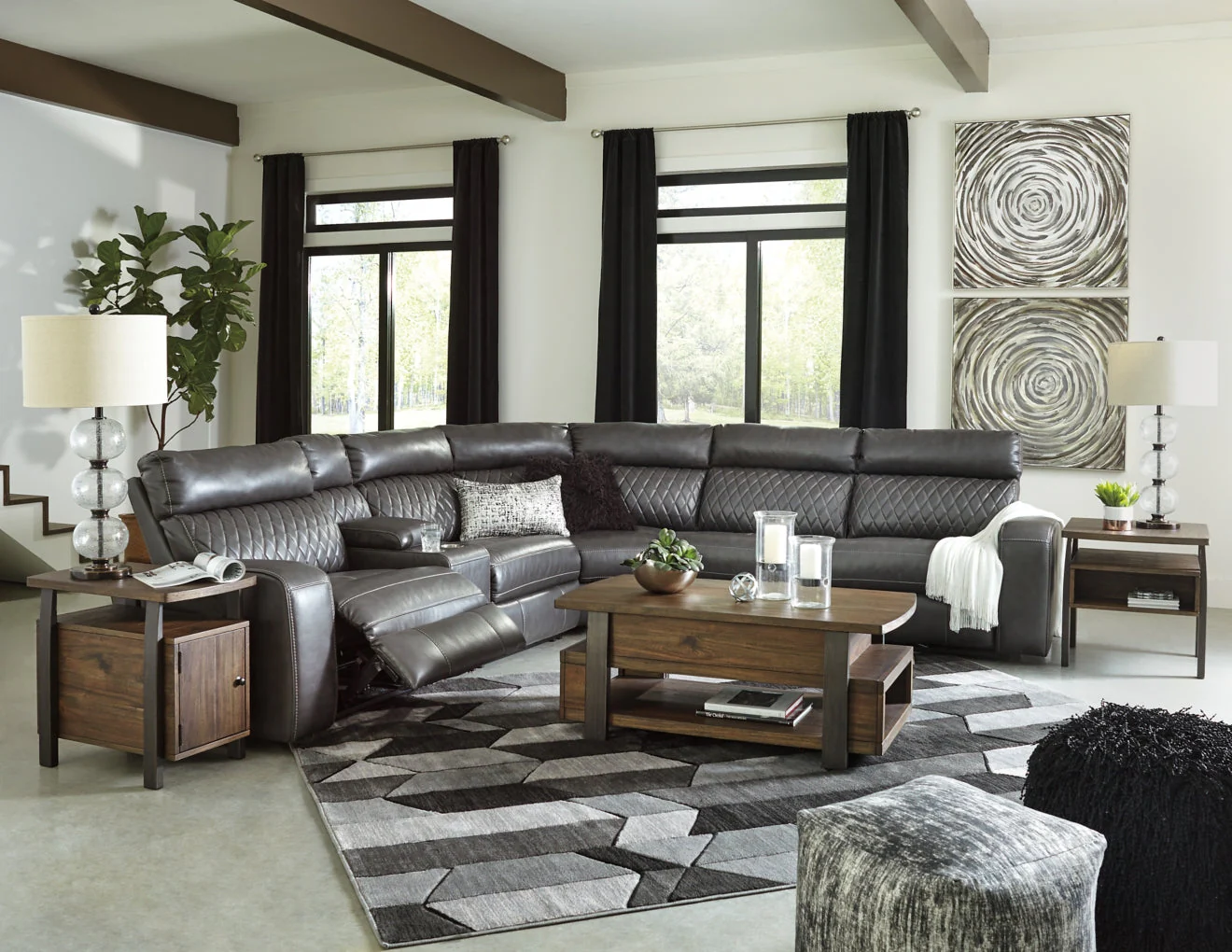 Samperstone 6-Piece Power Reclining Sectional - Image 8