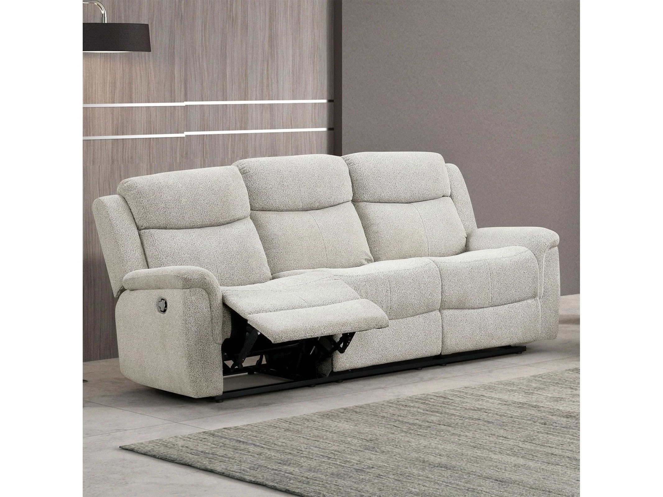 Sandbach Light Gray Reclining Sofa