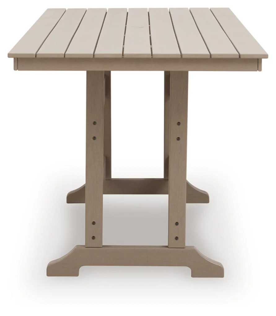 Sandy Dune RECT COUNTER TABLE with Umbrella Option - Image 4