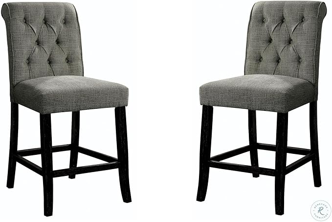 Sania Antique Black/Gray 5 Pc. Counter Height Table Set - Image 4