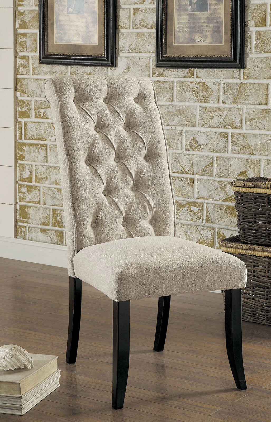 Sania Antique Black/Ivory 7 Pc. Dining Room Set - Image 5