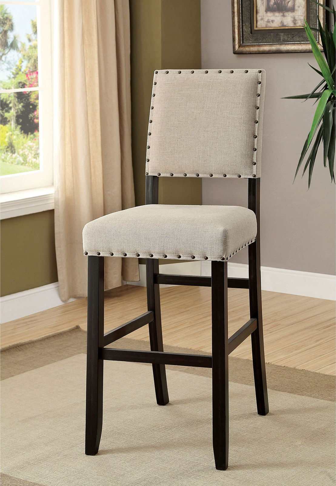 Sania II Antique Black & Ivory 5pc Dining Room Set - Image 2