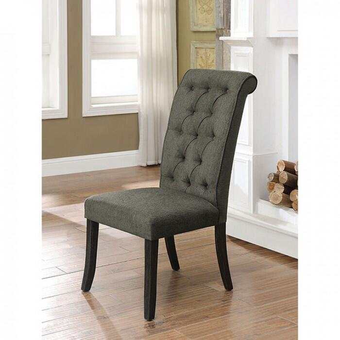 Sania III Black & Gray Dining Room Set / 7pc - Image 8