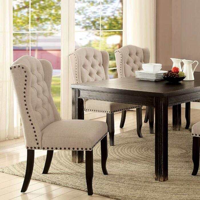 Sania III Black Rectangular Dining Table - Image 3