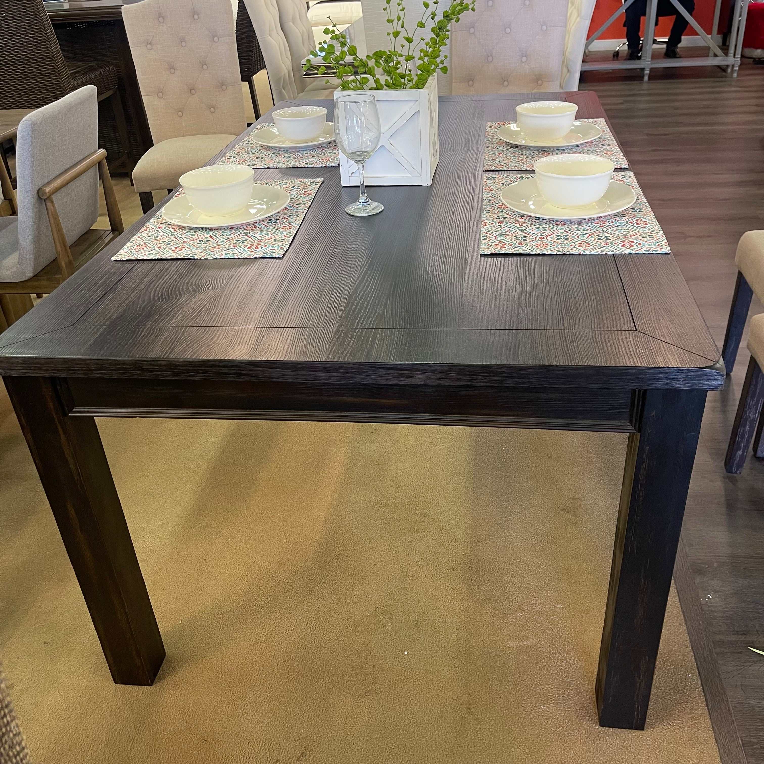 Sania III Black Rectangular Dining Table - Image 4
