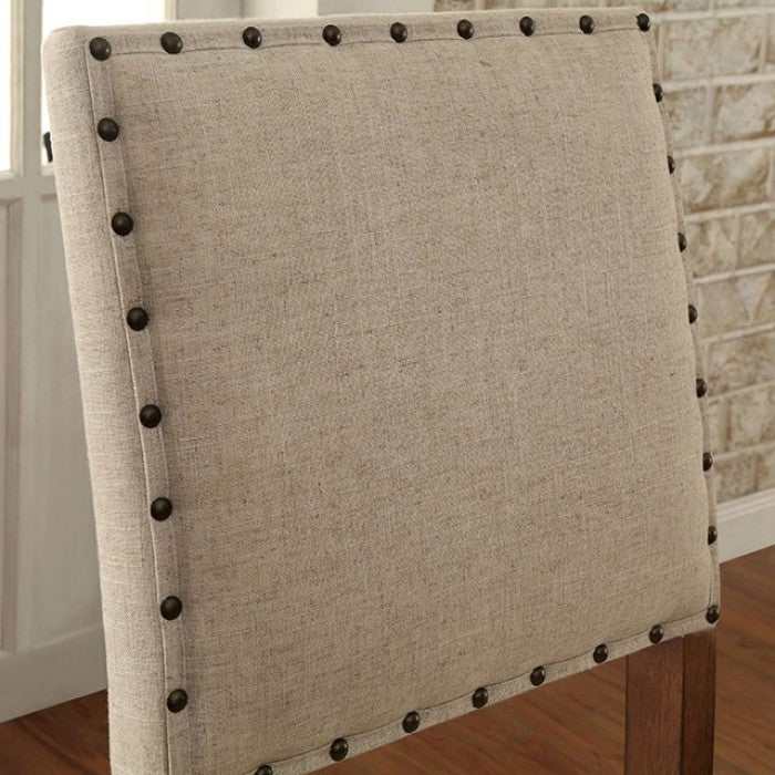 Sania Rustic Oak & Ivory Bar Chair (Set of 2) - Image 3