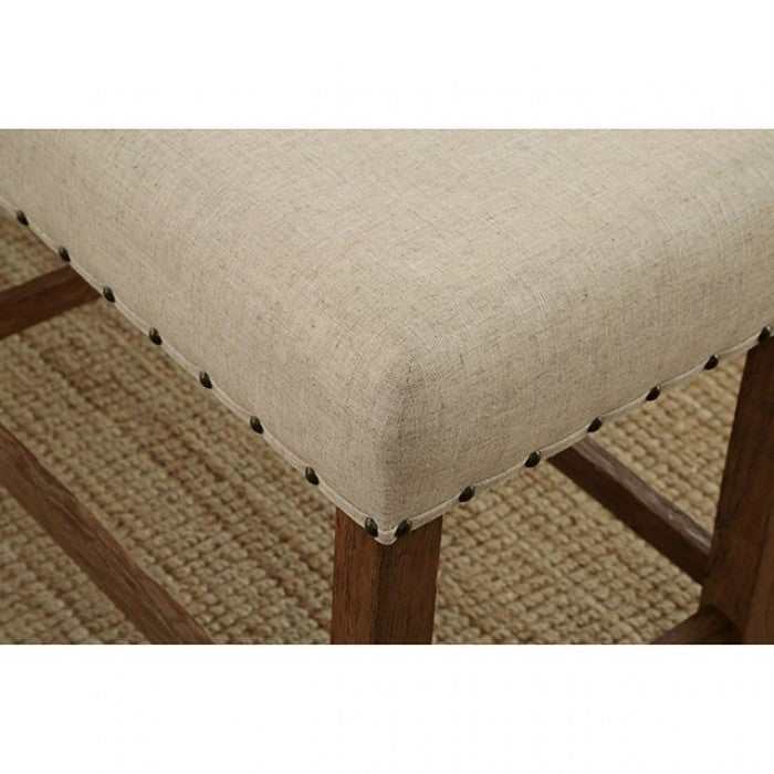 Sania Rustic Oak & Ivory Bar Chair (Set of 2) - Image 4