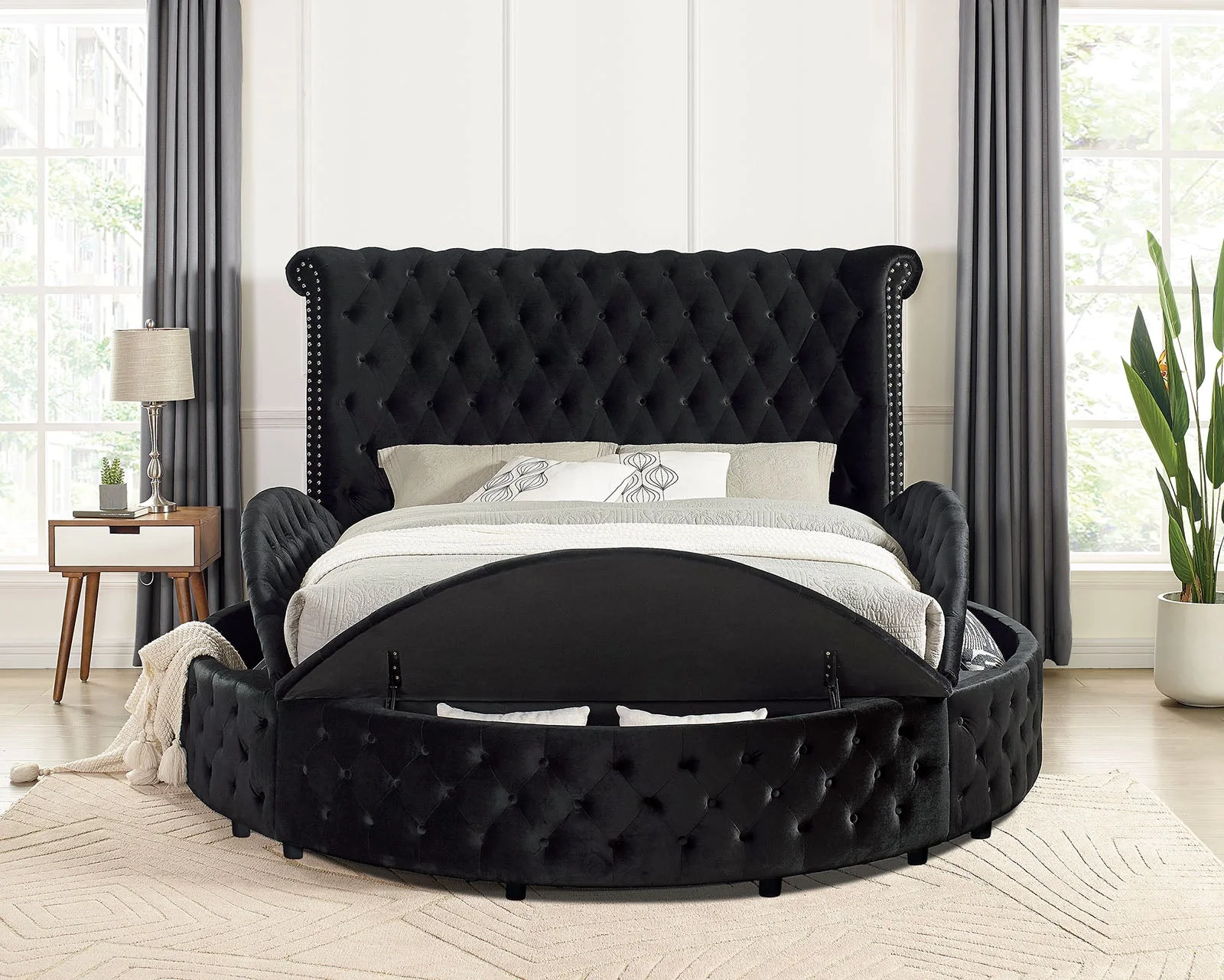 Sansom Black 4 Pc. Queen Bedroom Set - Image 5