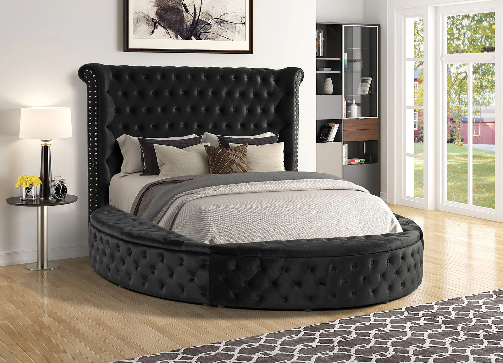 Sansom Black 5 Pc. Queen Bedroom Set w/ 2NS - Image 2