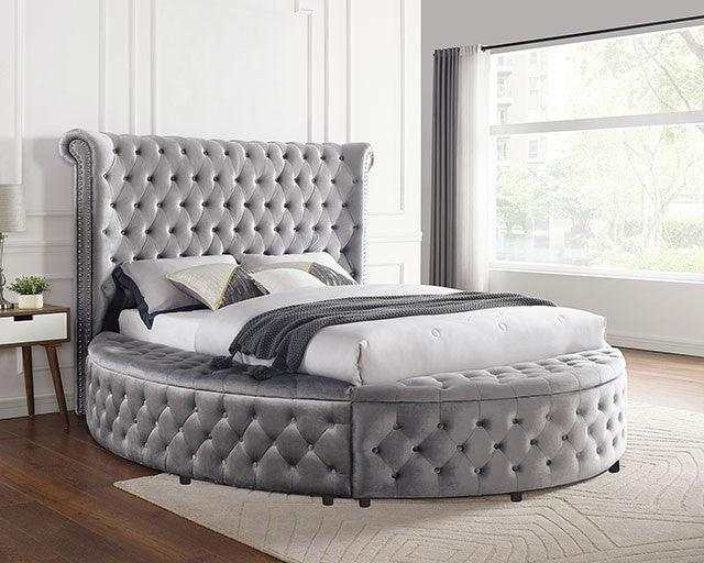 Sansom Gray Eastern King Storage Bed - Image 2