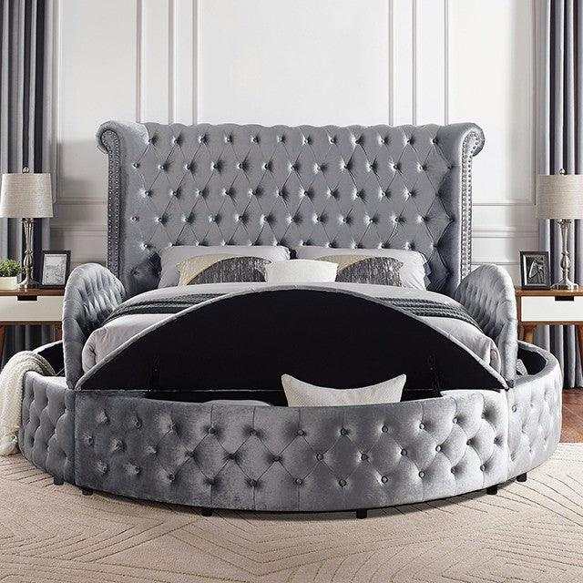 Sansom Gray Queen Storage Bed - Image 4