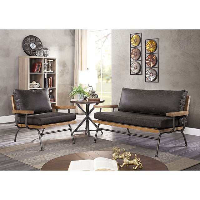 Santiago Dark Gray Loveseat - Image 2