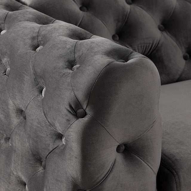 Sapphira Dark Gray Chair - Image 3