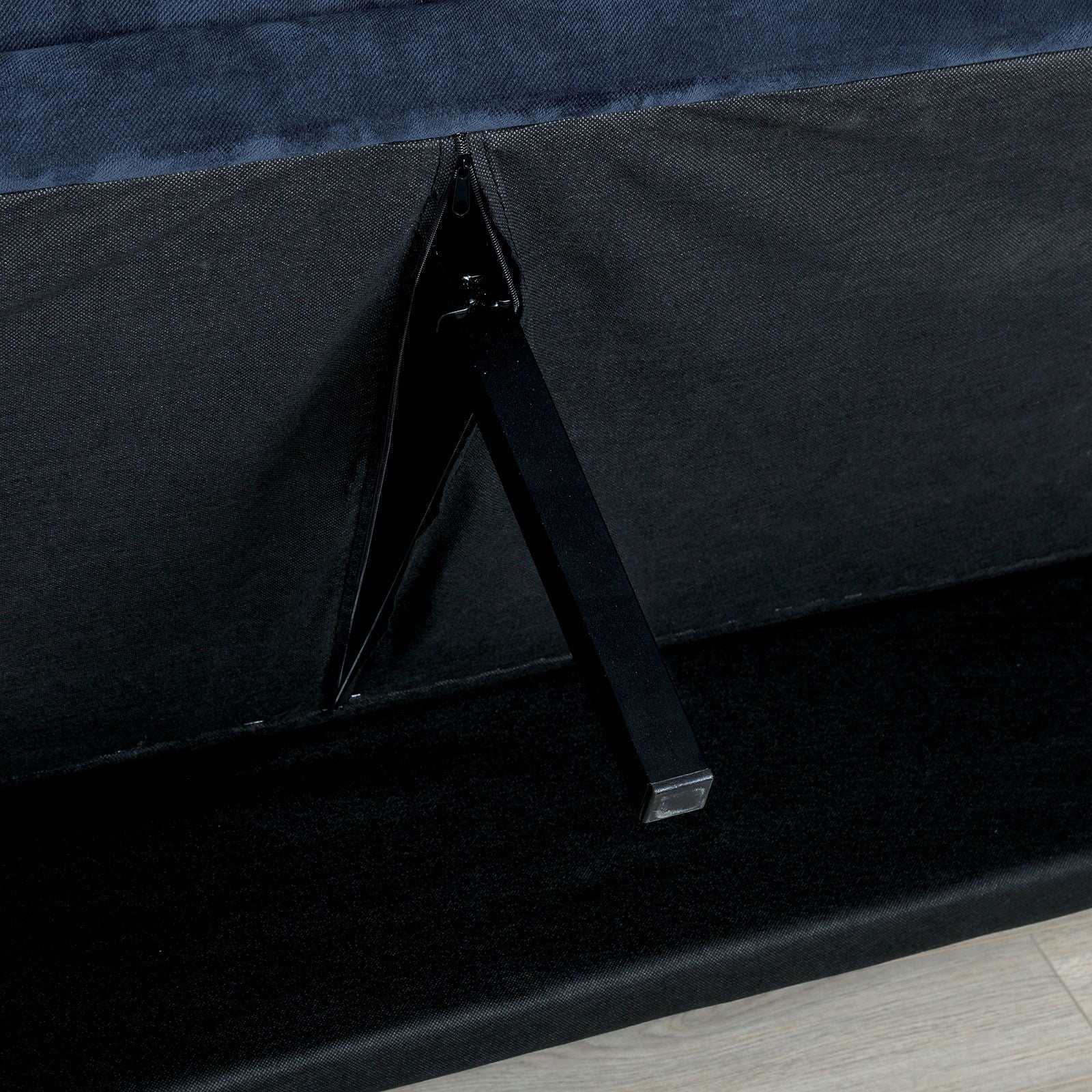 Saratoga Navy Futon Sofa - Image 3