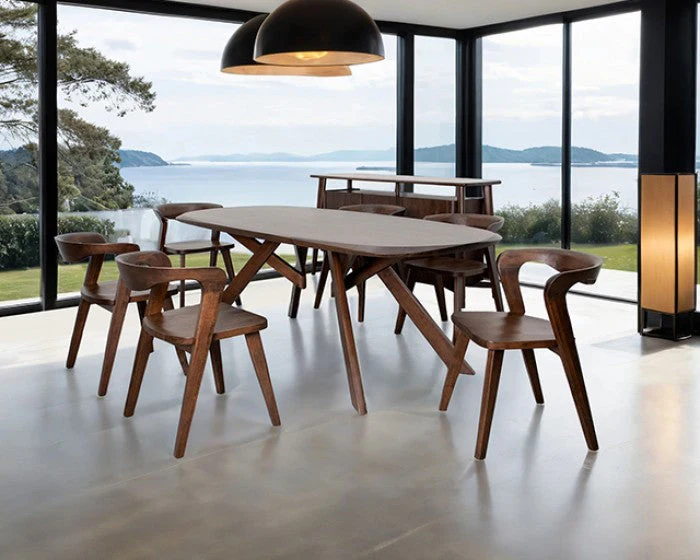 Sargans Rich Walnut Dining Table - Image 3