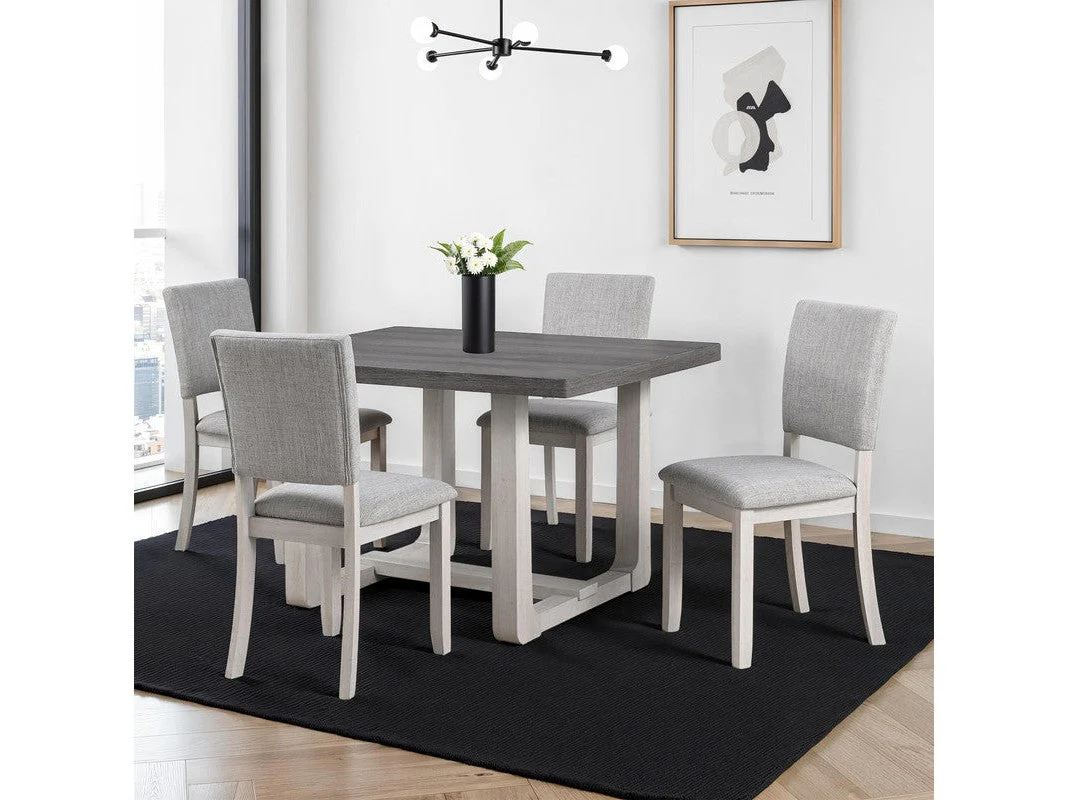 Sauro Gray 5 Pc. Dining Table Set