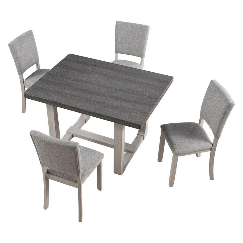 Sauro Gray 5 Pc. Dining Table Set - Image 3
