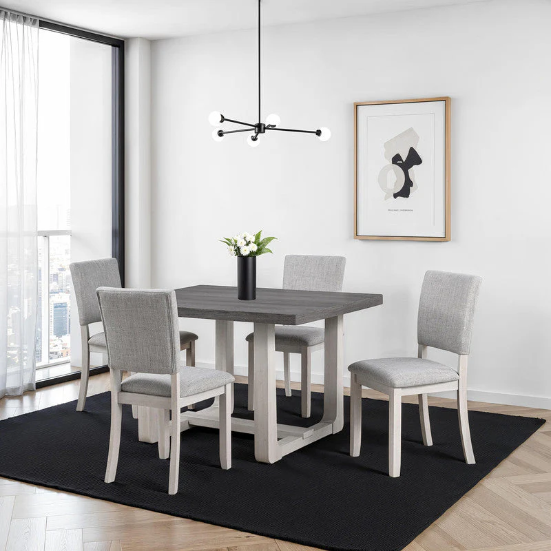 Sauro Gray Side Chair (Set of 4) - Image 2