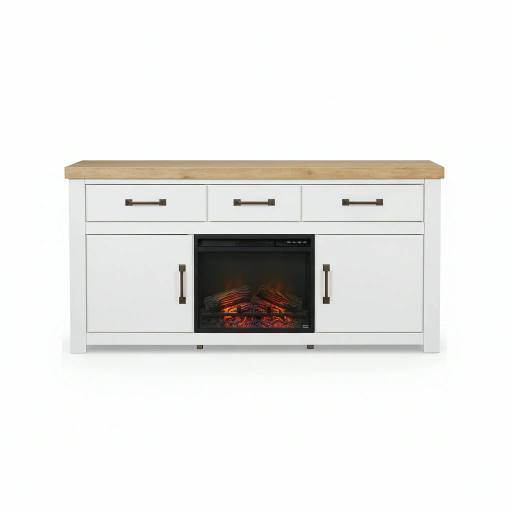 Savonport XL TV Stand w/Fireplace Option - Image 2
