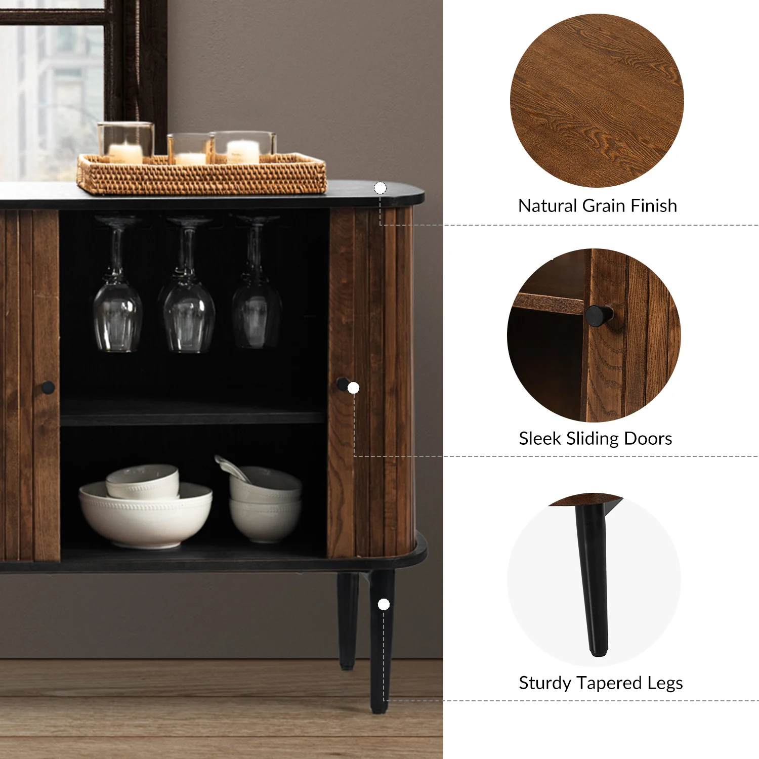 Armin Sideboard in Walnut - Image 4