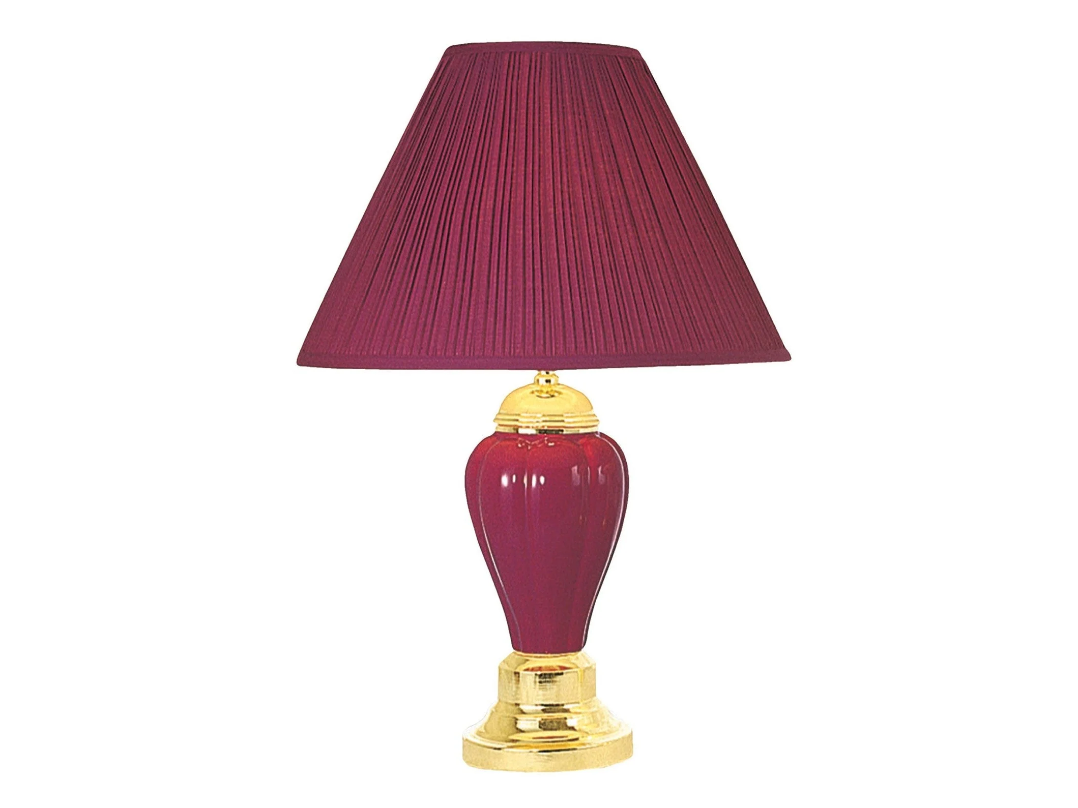 Scarlett Burgundy Table Lamp (Set of 6)