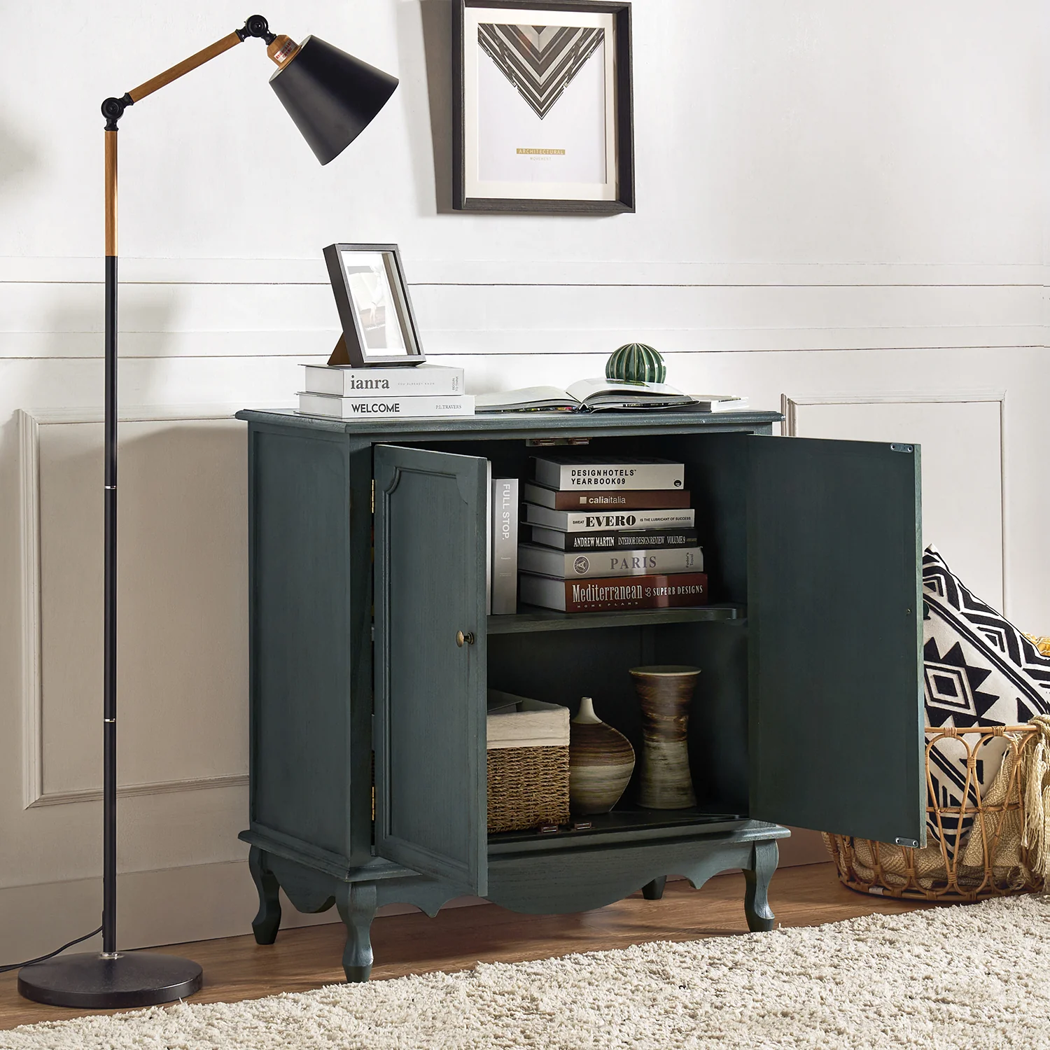Aanijah Accent Cabinet in Blue - Image 3