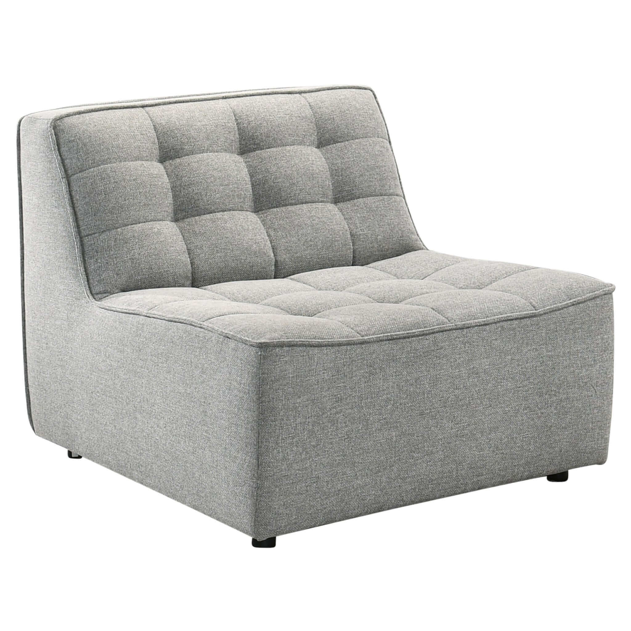 Selen Light Grey Linen Corner Sectional Sofa - Image 4
