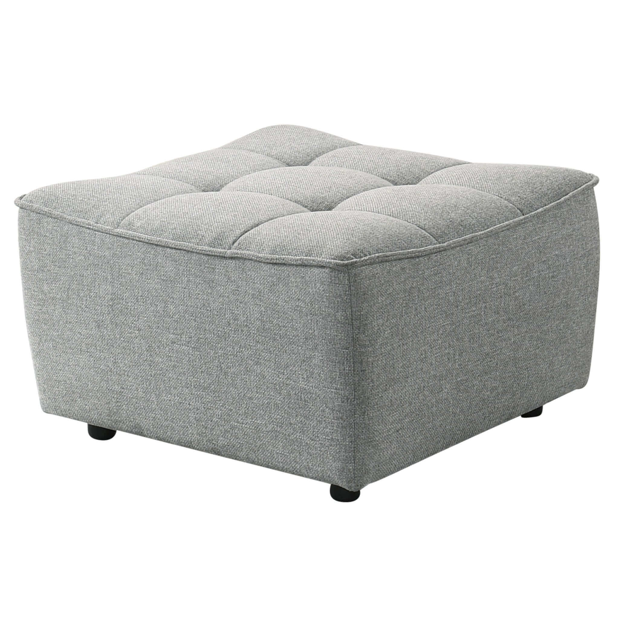 Selen Light Grey Linen Corner Sectional Sofa - Image 5