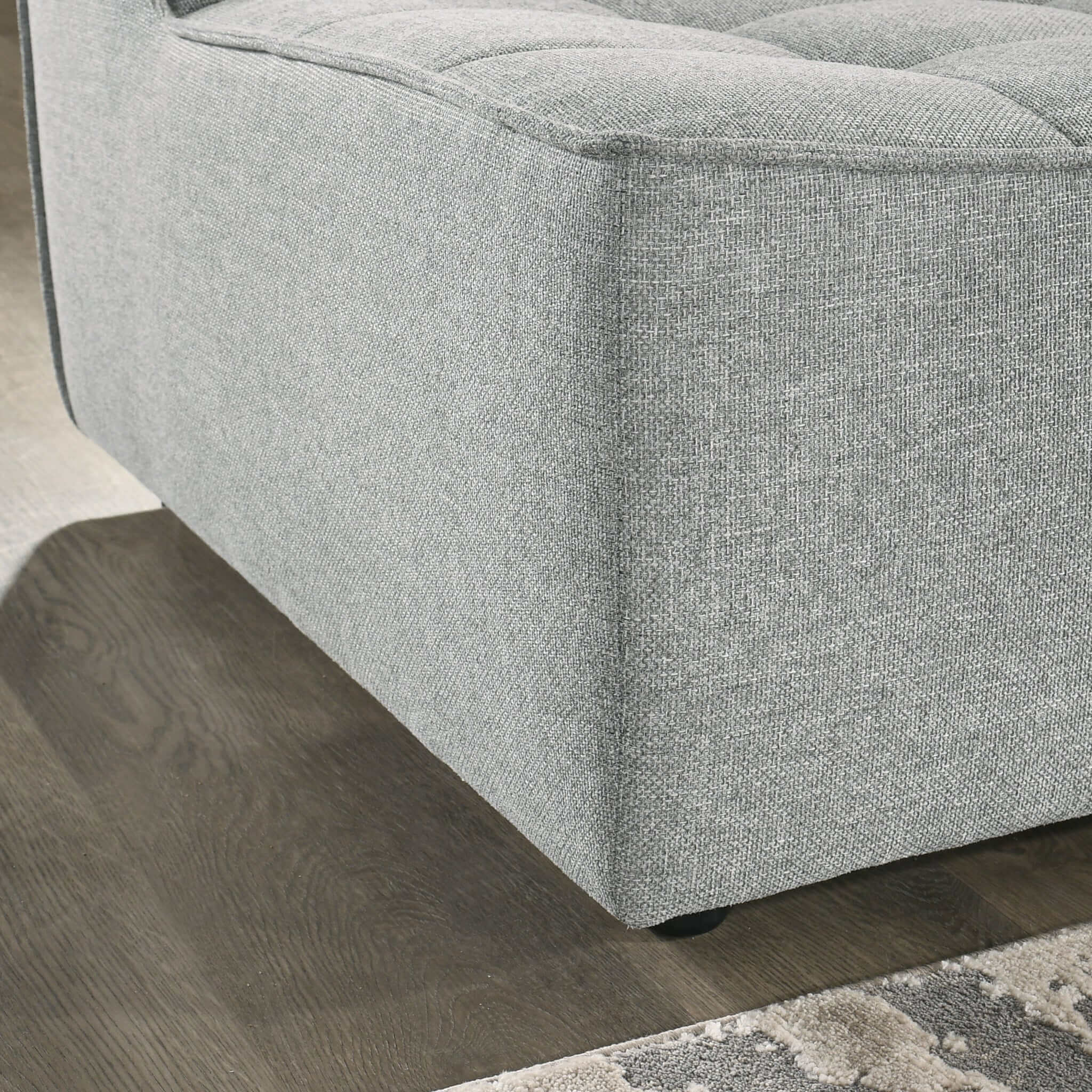 Selen Light Grey Linen Corner Sectional Sofa - Image 6