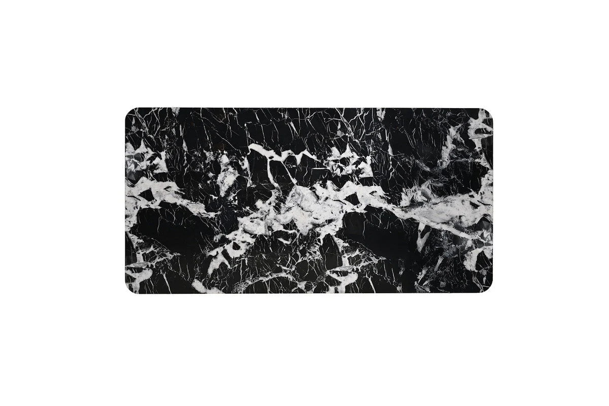 Selsey Black Dining Table (Black Stone Top) - Image 3