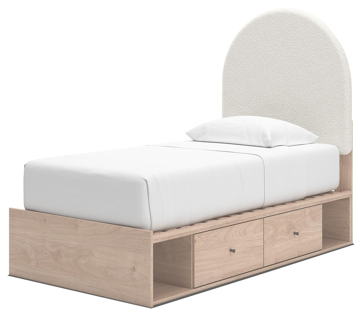 Shapella Upholstered Panel Bed with Storage - Image 11
