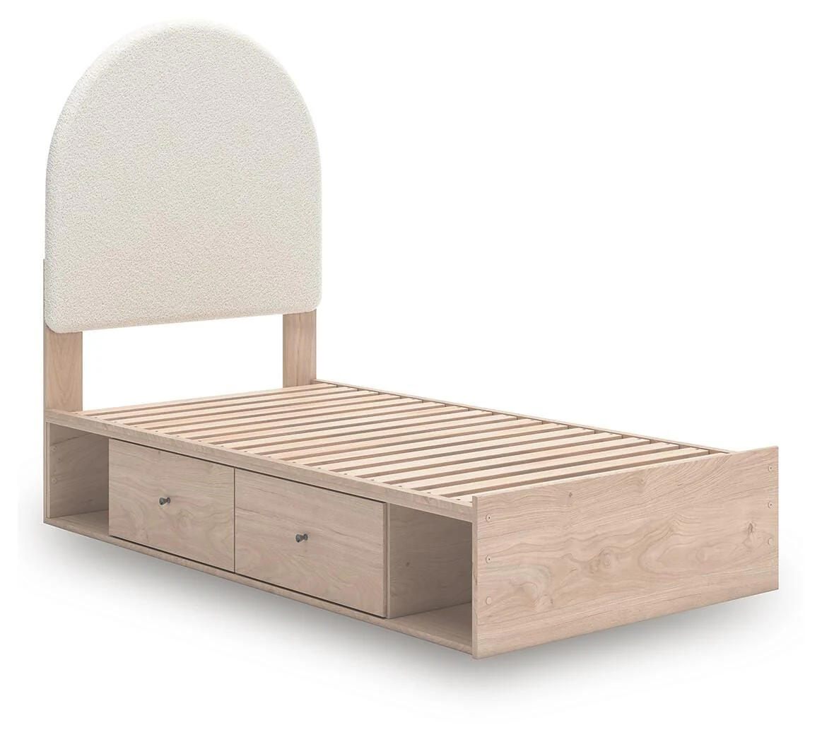 Shapella Upholstered Panel Bed with Storage - Image 15